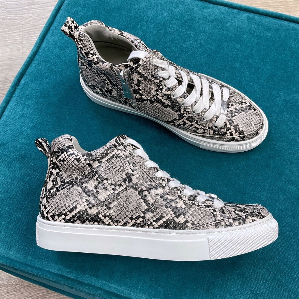 J Slides Sneakers Womens Size 6 Snake Print Ludlow Lace Up Shoes NWOT